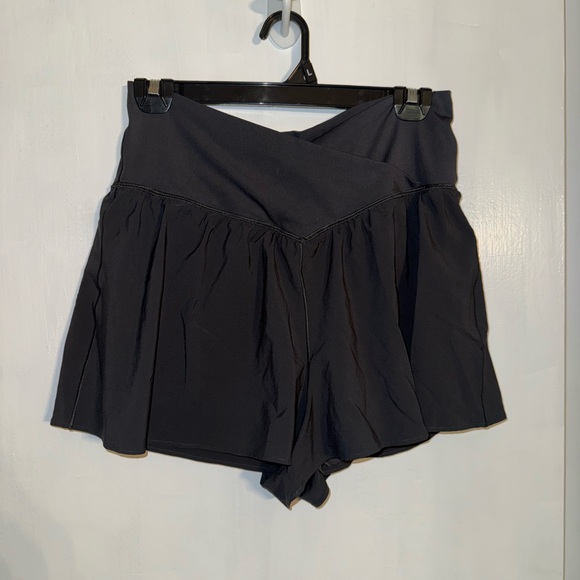 Aerie Dark Gray Athletic Shorts - Picture 1 of 4